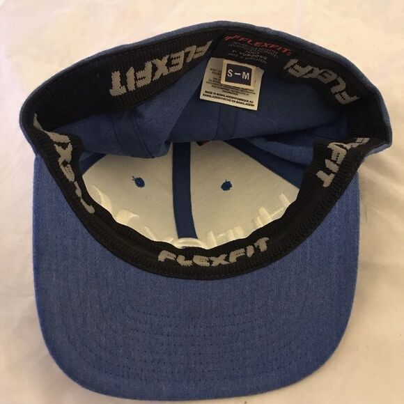 Hurley Blue Flex-Fit Fitted Style Logo Baseball Hat - Picture 13 of 15